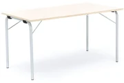 Skladací stôl NICKE, 1400x700x720 mm, laminát - breza, galvanizovaný