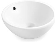 Bathco 4015 - Umyvadlo na dosku CASTELLON, priemer 35 cm, porcelán/biela