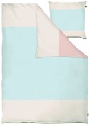 Svetlomodré predĺžené obliečky na jednolôžko z bavlneného perkálu 140x220 cm Colore – Mette Ditmer Denmark