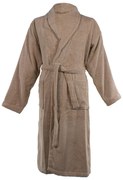 Hnedý bavlnený župan veľkosť S/M Lindu – Tiseco Home Studio