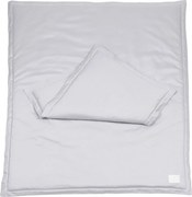 Súprava do postieľok s rámom tmavo šedá 80x100cm