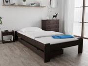 Posteľ Ada 90 x 200 cm, orech Rošt: S latkovým roštom, Matrac: Matrac Somnia 18 cm