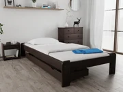 Posteľ Ada 90 x 200 cm, orech Rošt: S latkovým roštom, Matrac: Matrac Somnia 18 cm