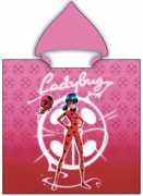 Pončo - osuška s kapucňou Kúzelná lienka - Miraculous Ladybug - 55 x 110 cm