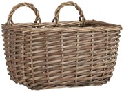 Ib Laursen Závesný prútený košík s uchami Square