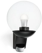 STEINEL 005535-Vonkajšie nástenné svietidlo so senzorom L585S 1xE27/60W čierna IP44