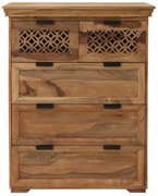 Komoda Mira 90x120x45 indický masív palisander Svetlomedová