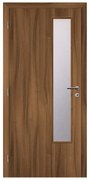 Solodoor Interiérové dvere L2 sklo, 80 L, 850 × 1 9865 mm, fólia, ľavé, orech kráľovský, presklené