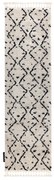Dywany Łuszczów, Behúň Berber Tetuan B751 cream, 60x200, biela, obývacia izba