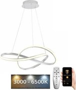 Brilagi - LED Stmievateľný luster na lanku COSMOWAVE LED/70W/230V 3000-6500K biela + DO