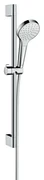 Hansgrohe Croma Select S, sprchová sada 1 jet EcoSmart 9 l/min so sprchovou tyčou 65 cm, biela/chrómová, HAN-26565400