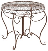 Kovový stôl Sheela - Hnedá antik