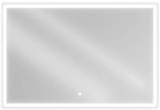 Mexen Navia, LED kúpeľňové zrkadlo s podsvietením 120 x 80 cm, 6000K, ochrana proti zahmlievaniu, 9803-120-080-611-00