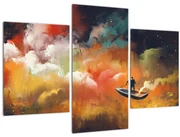 Obraz - Muž plaviace vesmírom (90x60 cm)