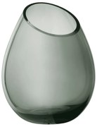Zelená sklenená váza Blomus Raindrop, výška 24 cm
