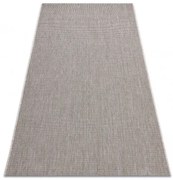 Koberec Sizal Floorlux 20580 jednofarebný - strieborný / čierny
