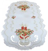 Obrus Červené sviečky 40x90 cm