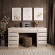 PISACÍ STÔL JULIETTA KAŠMÍR LESKLÝ