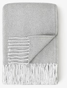 Goldea bavlnená deka mozaika - svetlá sivá 140 x 200 cm