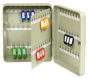 Plechová skrinka na kľúče, na 90 kľúčov