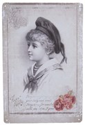 Nástenná kovová ceduľa The Fair Lady - 20 * 30 cm