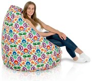 Detský sedací vak L – ergonomický vak hruška, ručne šitý, prateľný poťah Veľkosť: XXL