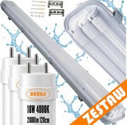 SADA Hermetická LED lampa 120cm 54W 8640lm 4000K + 3x Prémiové LED trubice