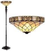 Vitráž stojaca lampa ORNAMENT 41*179