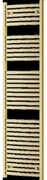 Mexen Helios kúpeľňový radiátor 1800 x 500 mm, 667 W, zlatý - W103-1800-500-00-50