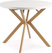 LUGO Rozkladací stôl 90-190 cm biely/dub