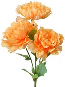 Umelá kvetina chryzantéma s oranžovými kvetmi - 15*10*61 cm