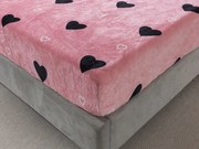 XPOSE® Mikroplyšová plachta LOVE Exclusive 180x200 cm