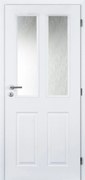 Doornite Achilles Interiérové dvere 80 P, 846 × 1983 mm, lakované, pravé, biele, presklené