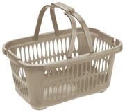 Tontarelli Kôš na čistú bielizeň COVER LINE s rukoväťou 19,4 l, hnedá