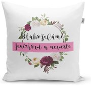 Sablio Vankúš Gratulujeme nevieste a ženíchovi: 40x40 cm