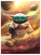 784650 NORIMPEX 5D Diamantová mozaika - Yoda