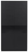 Čierna modulárna skrinka z borovicového dreva 110x210 cm Finca – WOOOD