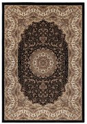 Koberec Kashmir Ornament, béžový / čierny