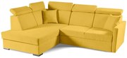 Rohová sedacia súprava Morrison XL 3, Ľavá, žltá (soro 40)