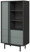 Vitrína Alsy 4 Aloe/Antracit