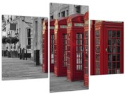 Obraz - Londýnske telefónne búdky (90x60 cm)