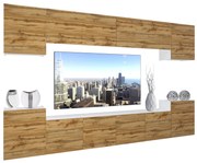 Obývacia stena Belini Premium Full Version dub wotan + LED osvetlenie Nexum 73