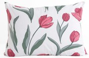 Bavlnená obliečka na vankúš Renforcé 50 × 70 cm – Tulipány
