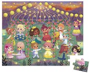 Janod Puzzle v kufríku 36ks: Princezné