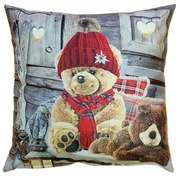 Vankúšová obliečka Zimný macko 40x40 cm