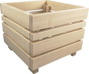 AMADEA Drevený dizajnový obal na kvetináč, 33,6x33,6x28cm