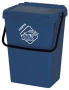 Plastový odpadkový kôš na triedenie odpadu, modrý, 35 l