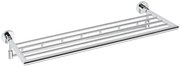 Sapho Sapho, X-ROUND polička na uteráky výklopná s háčikmi 650mm, chróm, XR422