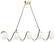 Toolight Toolight, závesné svetidlo 95cm, 5xE14, APP1780-5CP, zlatá lesklá, OSW-06066