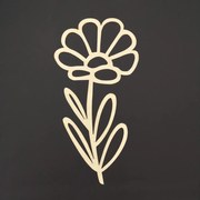 AMADEA Drevená dekorácia kvetina, rozmer 22 cm, český výrobok